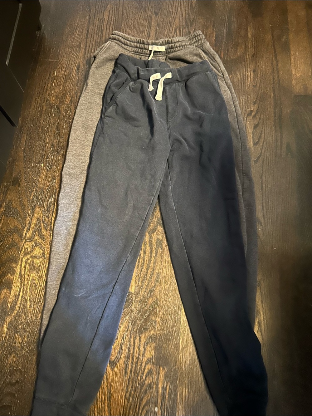 Boy’s Drawstring Jogger Pants - Navy and Gray